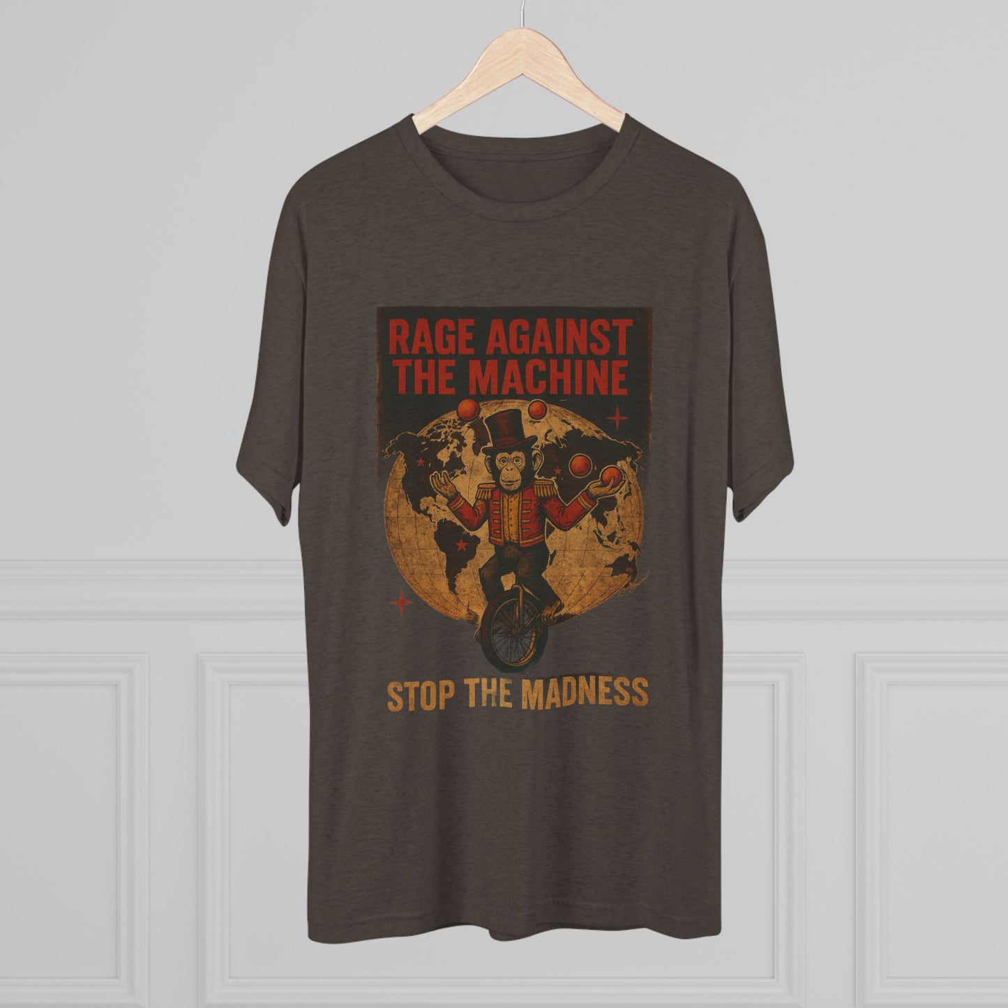 Rage against the Machine-Unisex Tri-Blend Crew Tee