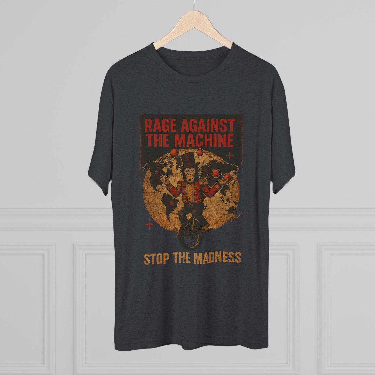 Rage against the Machine-Unisex Tri-Blend Crew Tee