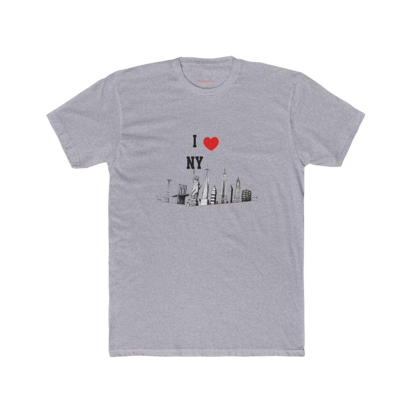 I love NY- slim fit Cotton Crew Tee