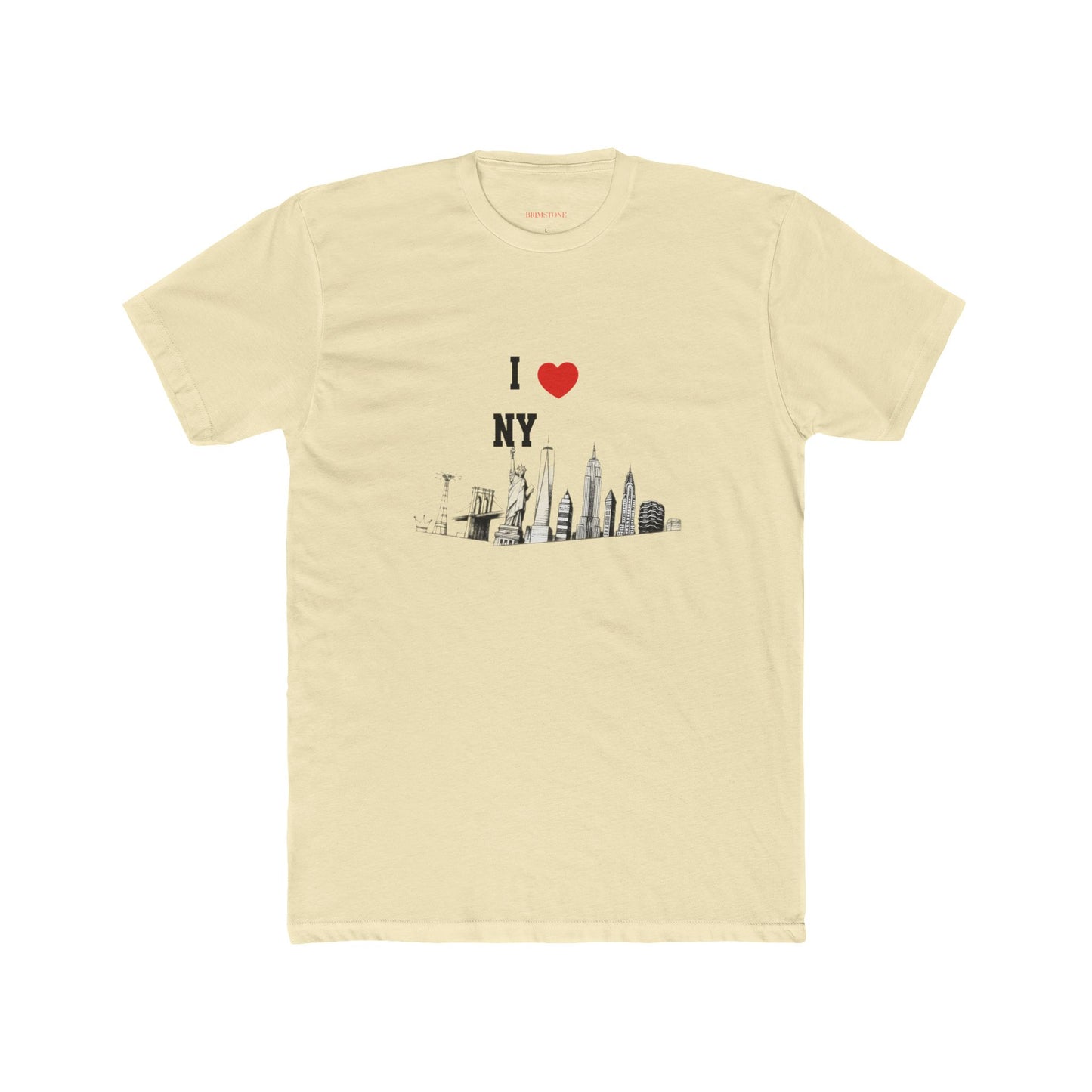 I love NY- slim fit Cotton Crew Tee