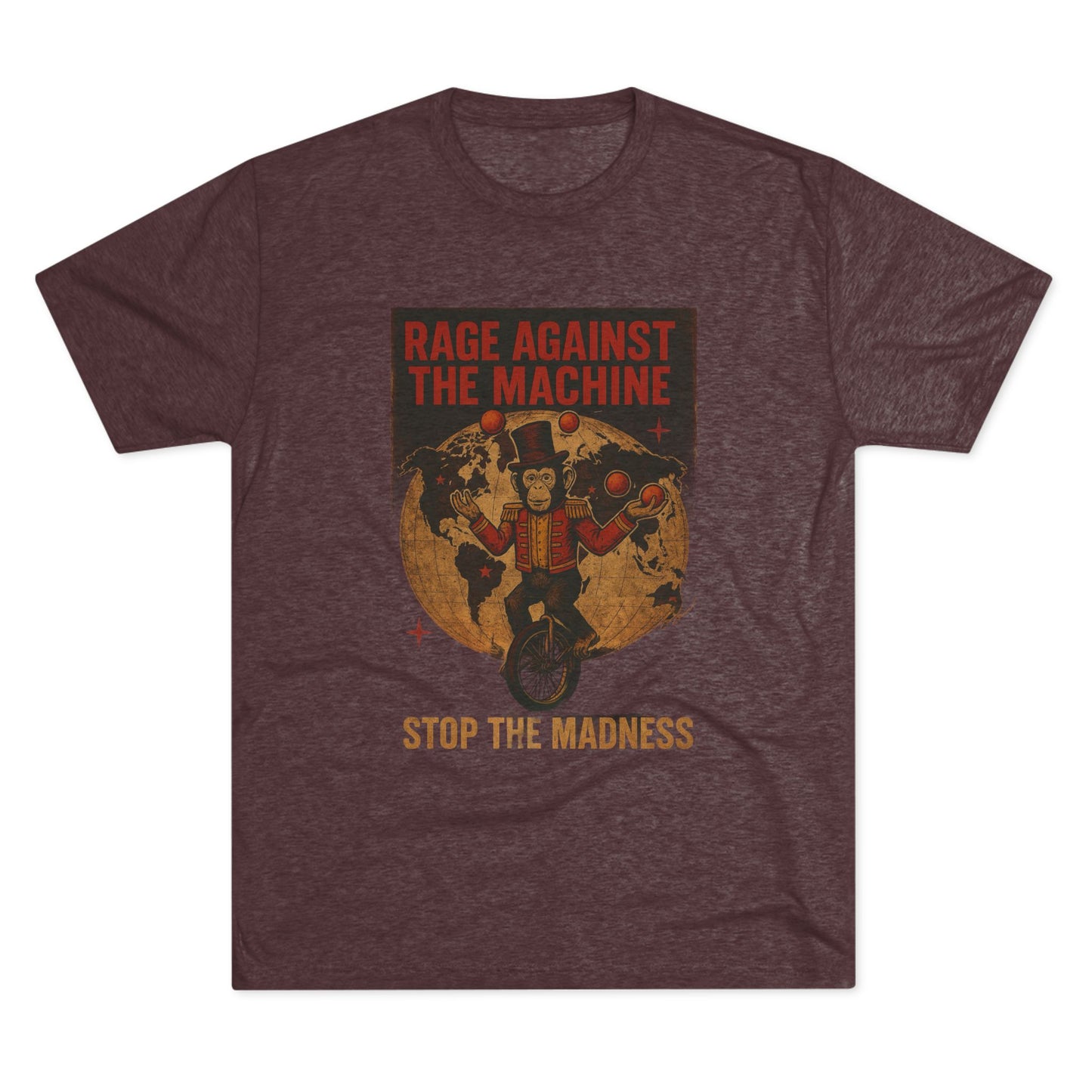 Rage against the Machine-Unisex Tri-Blend Crew Tee