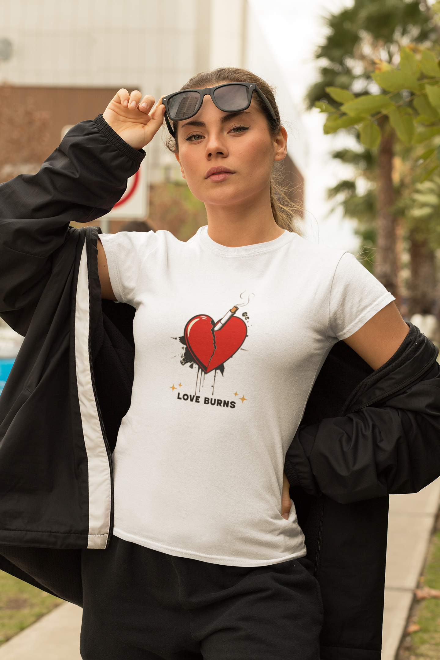 Love Burns-The Boyfriend Tee for Women
