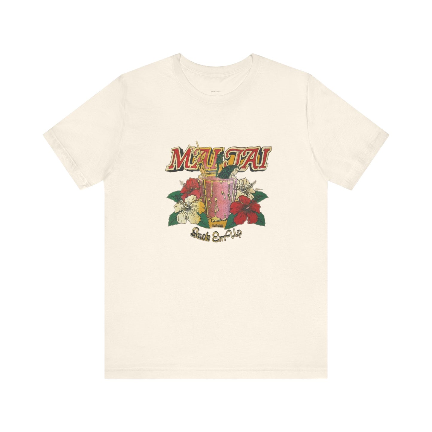 Mai Tais-Vintage inspired print Jersey Short Sleeve Tee