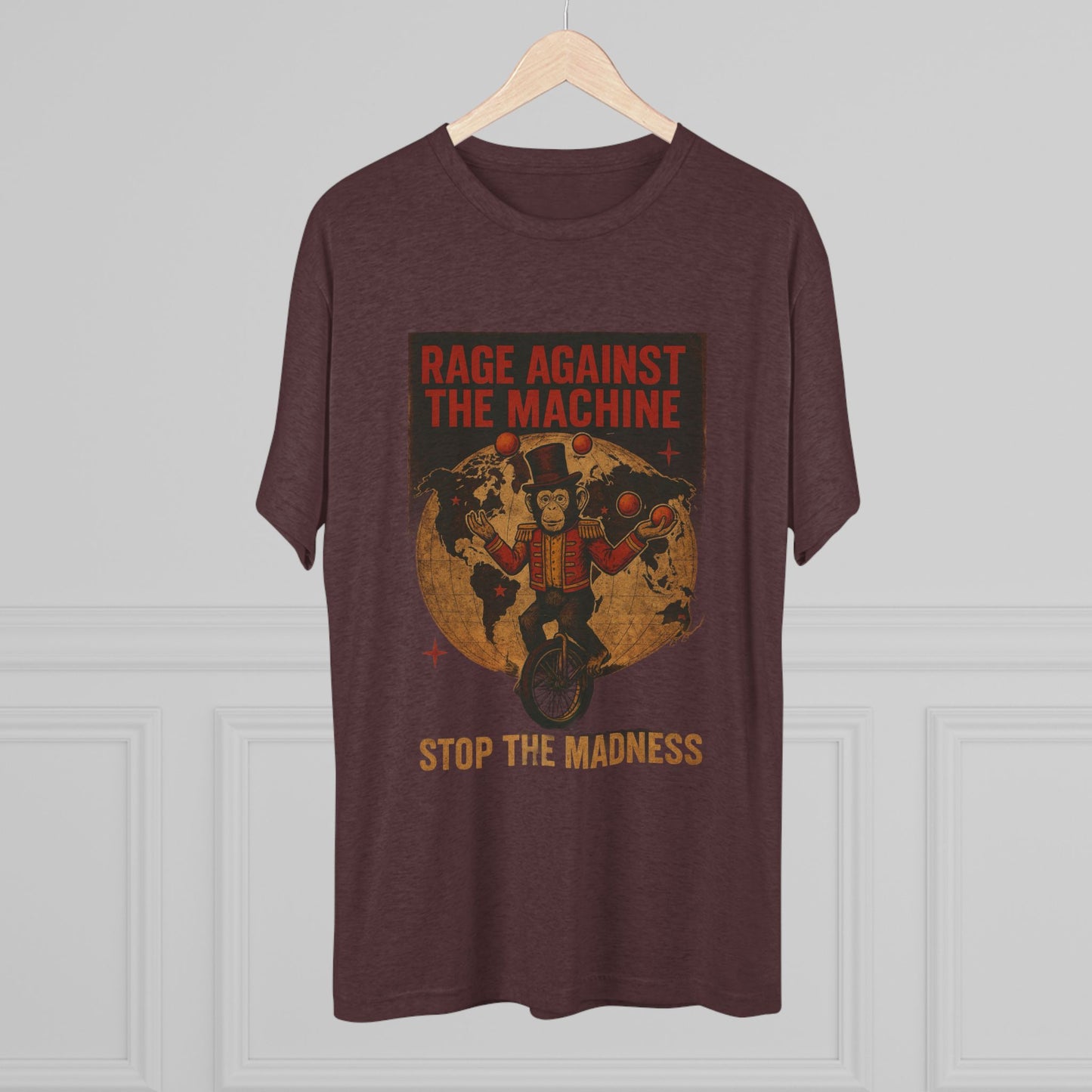 Rage against the Machine-Unisex Tri-Blend Crew Tee