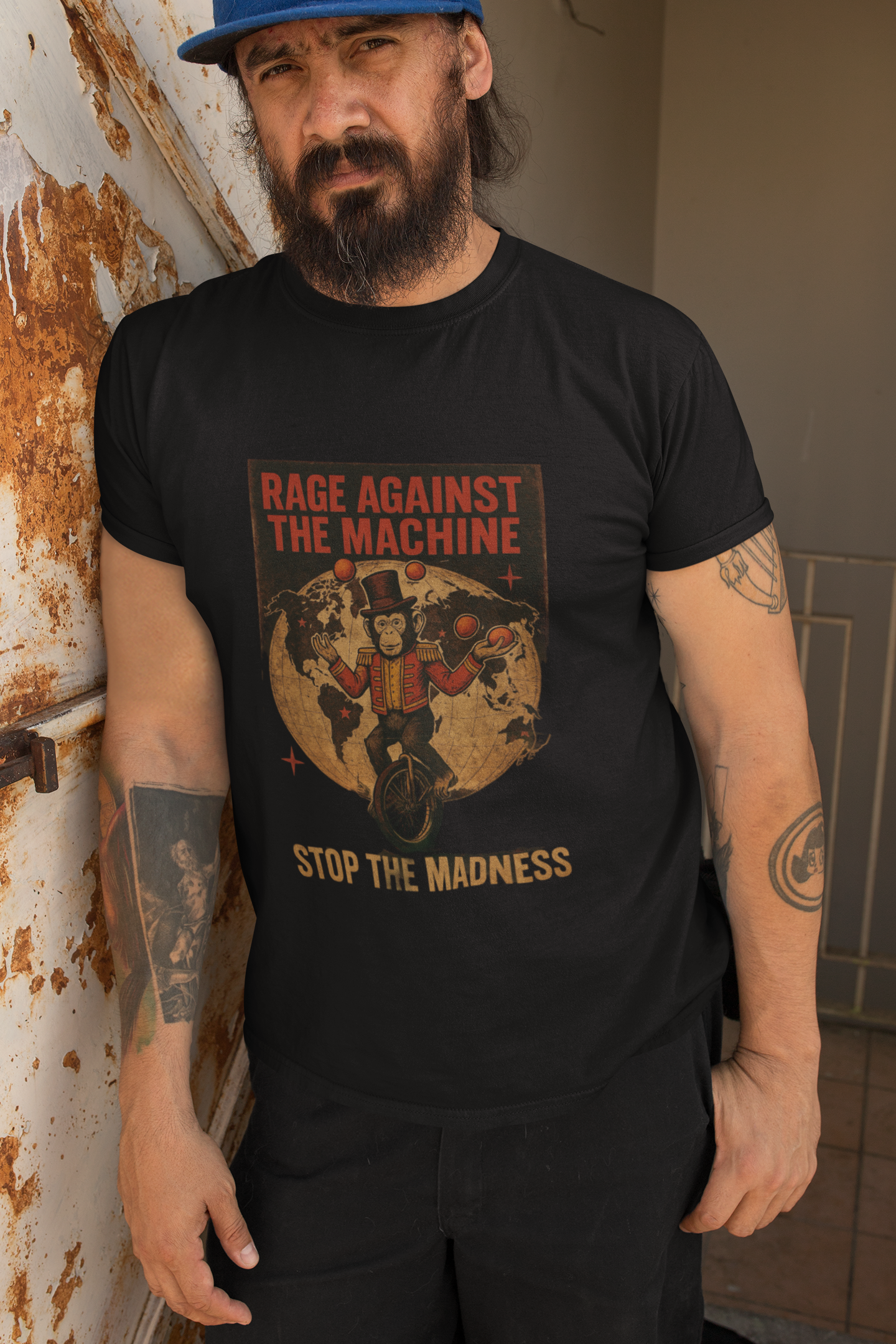 Rage against the Machine-Unisex Tri-Blend Crew Tee