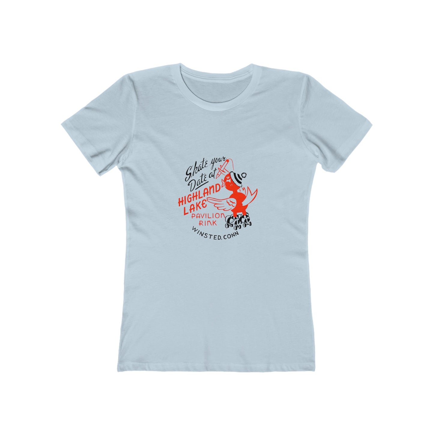 Skate Park-Vintage inspired,The Boyfriend Tee for Women