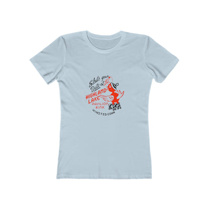 Skate Park-Vintage inspired,The Boyfriend Tee for Women