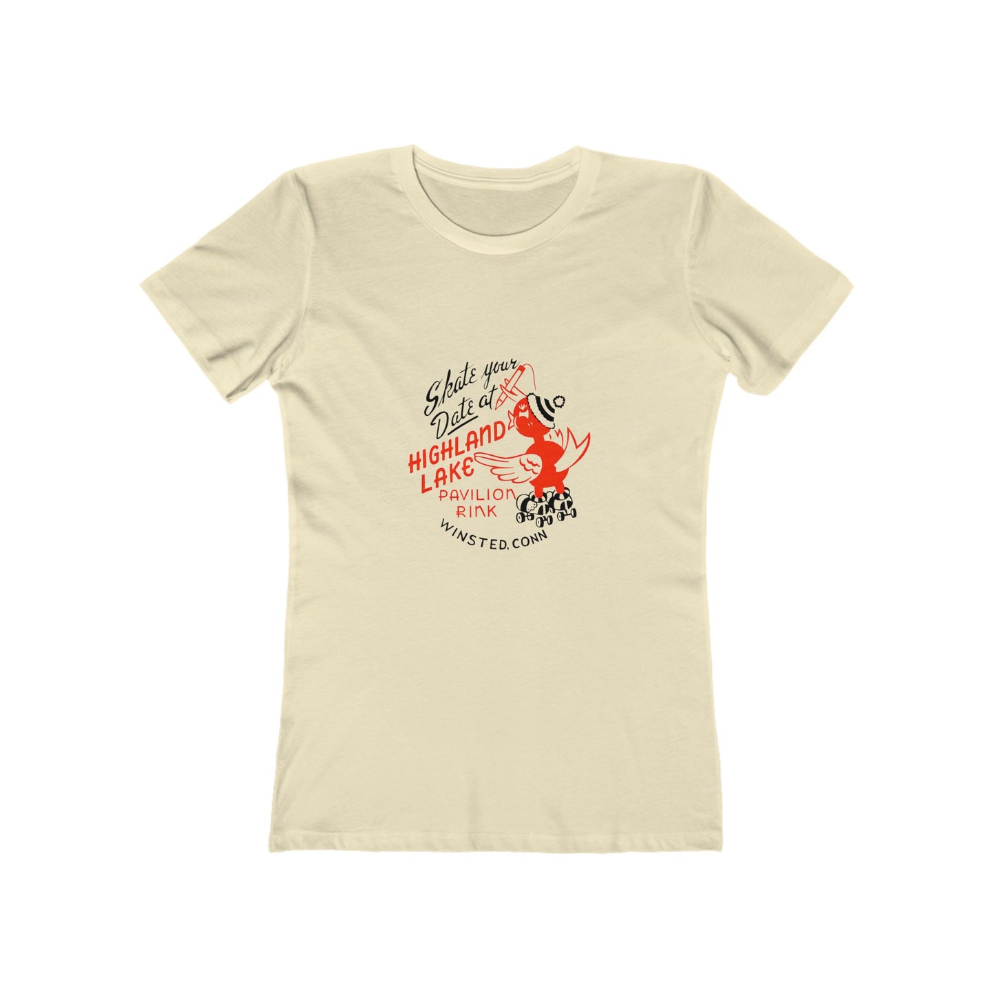 Skate Park-Vintage inspired,The Boyfriend Tee for Women