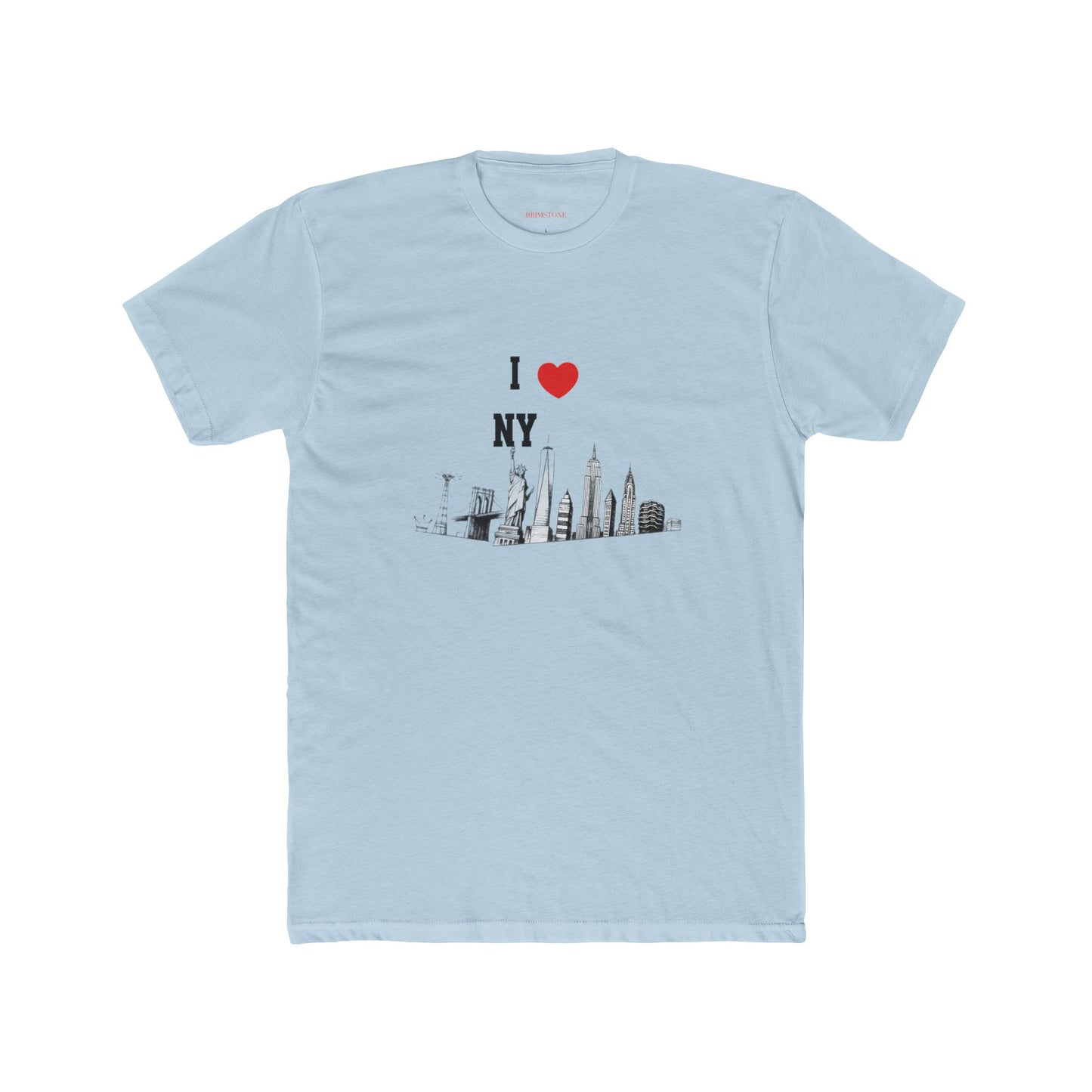 I love NY- slim fit Cotton Crew Tee