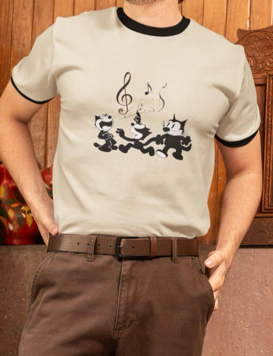 Sound Waves-Unisex Cotton Ringer T-Shirt