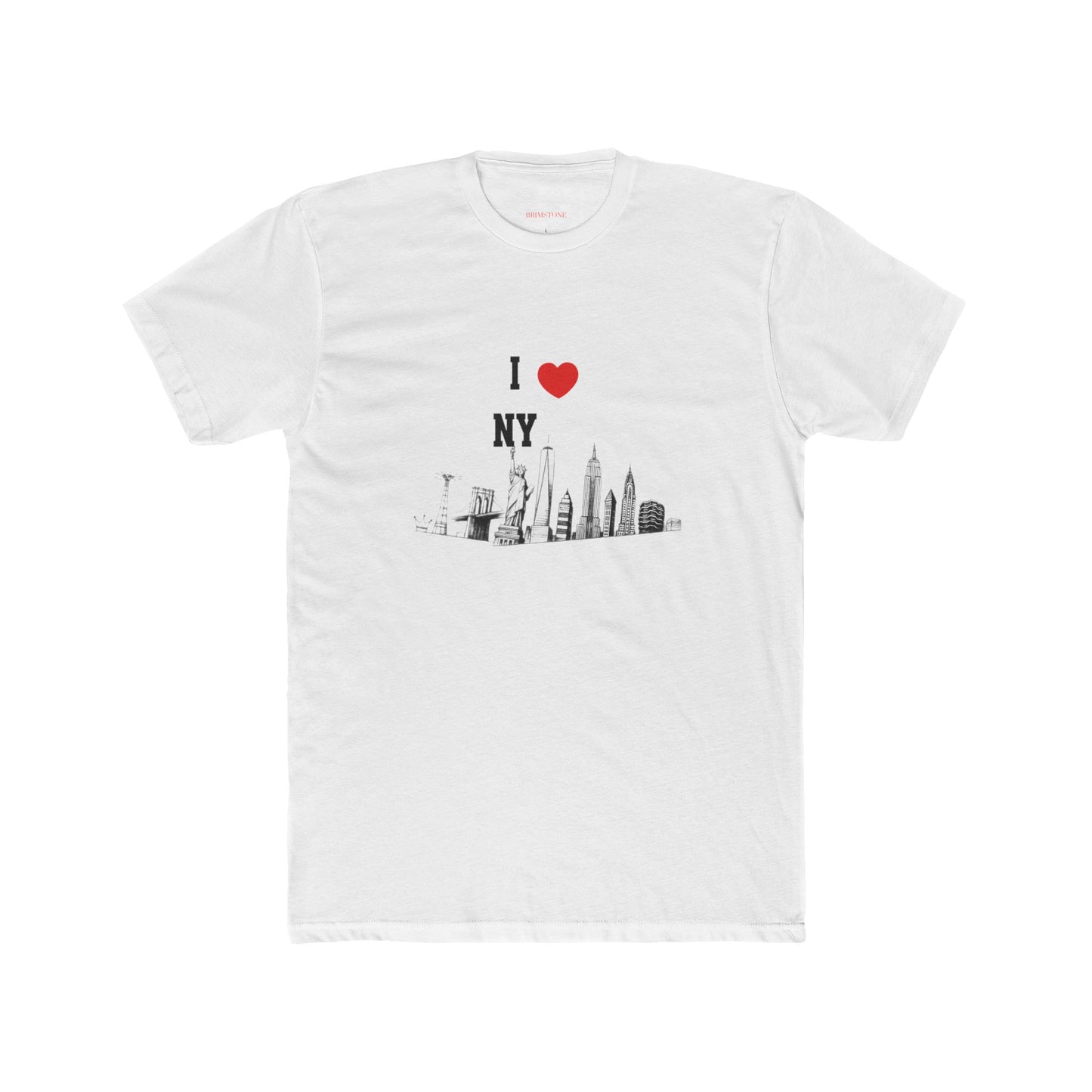 I love NY- slim fit Cotton Crew Tee